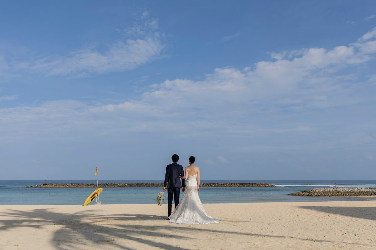 ホテル敷地内でのビーチ撮影が可能です