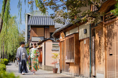 京都の街並みを活かした写真が残せます