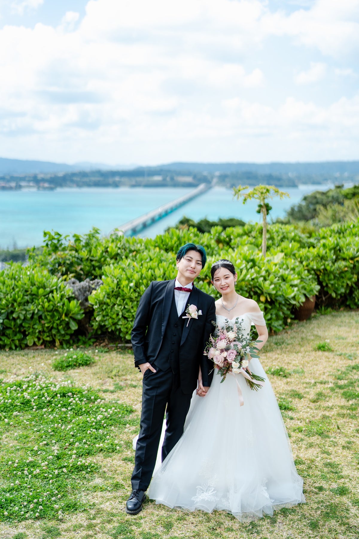 沖縄　古宇利島 空と海の教会 リアルウェディング 1583941　2月22日 10:30式