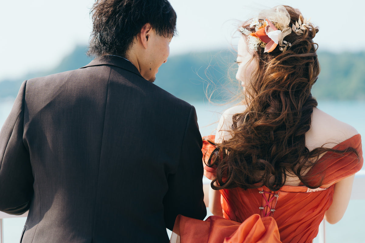 沖縄　古宇利島 空と海の教会 リアルウェディング［JTBおふたりさま婚］ 1568309　10月7日 12:30式