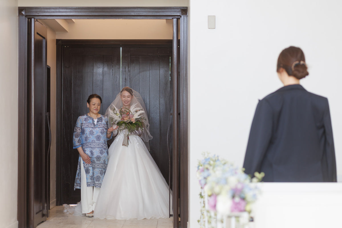 沖縄　アラマンダ チャペル リアルウェディング1592439　3月8日 12:00式
