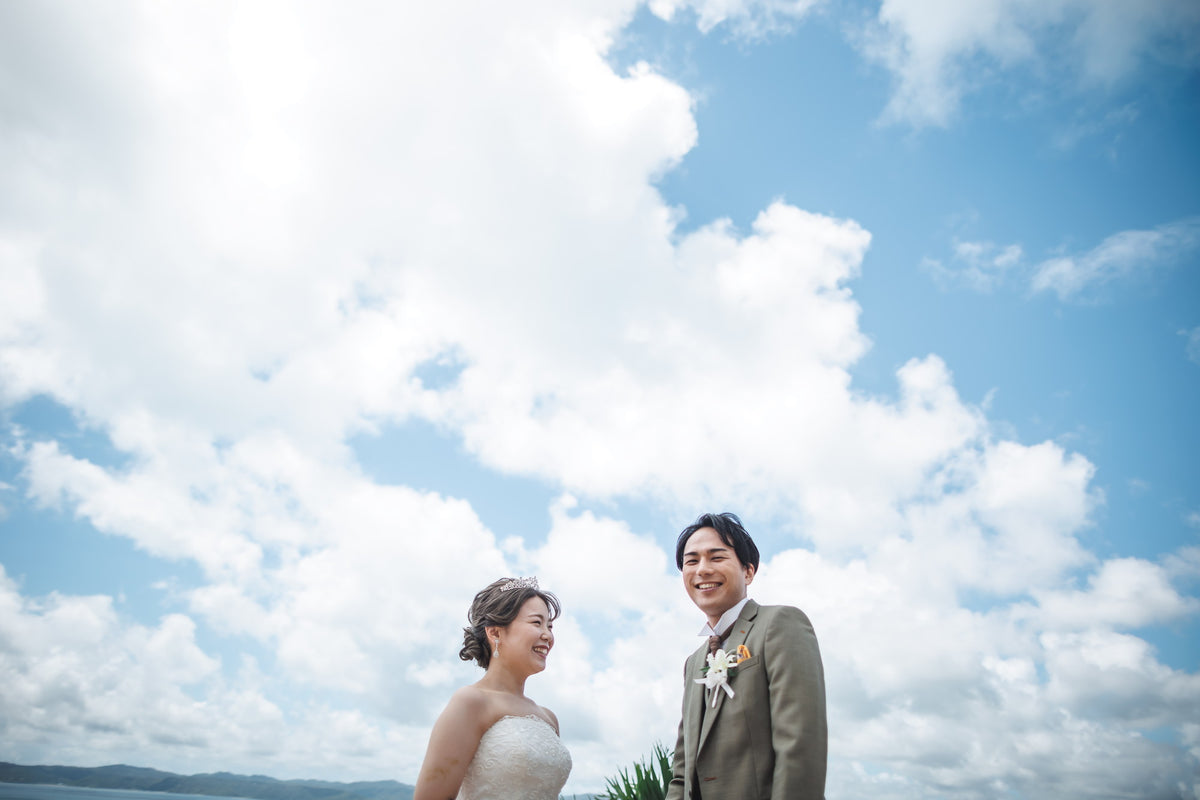 沖縄　古宇利島 空と海の教会 リアルウェディング 1540344　6月30日 12:30式