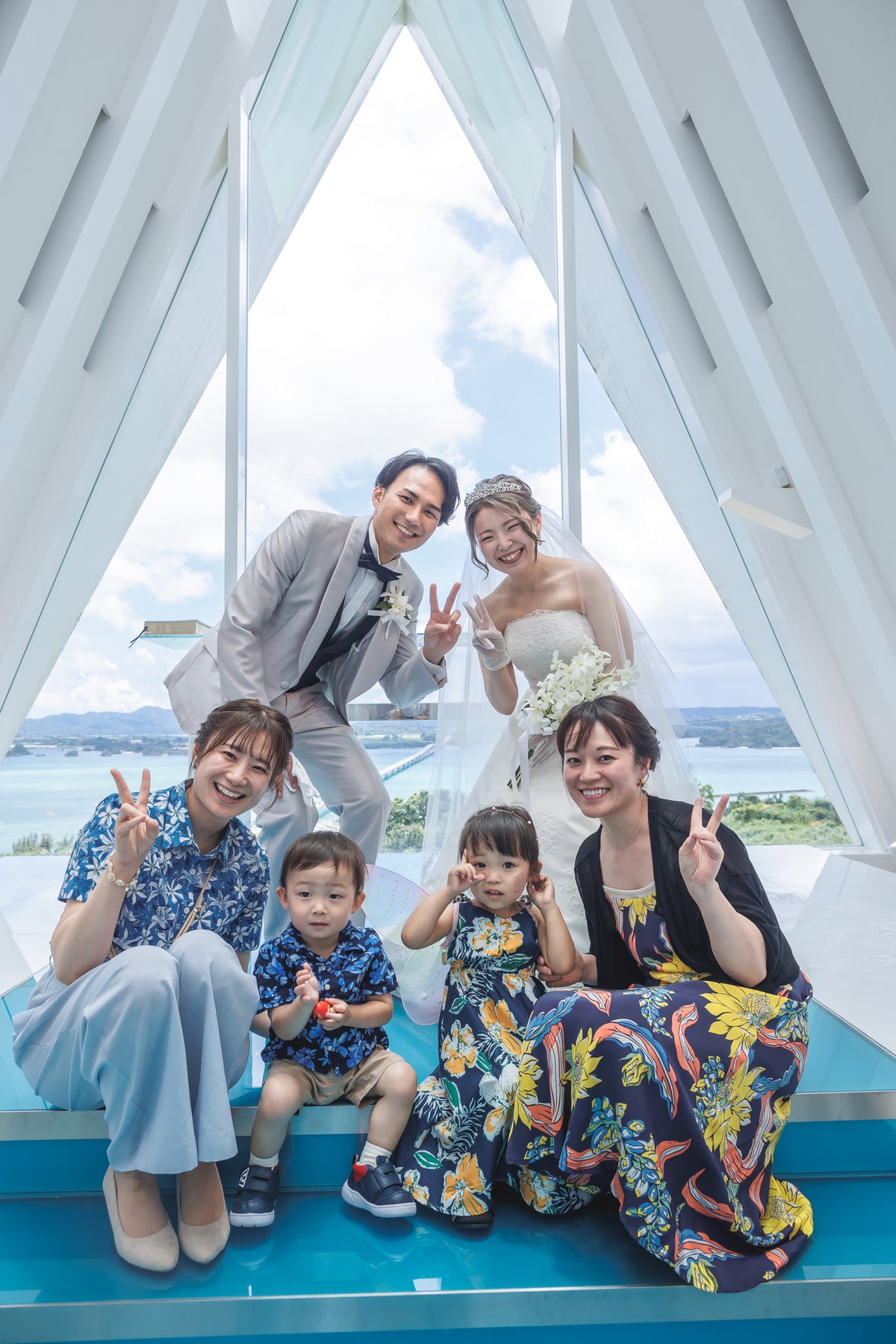 沖縄　古宇利島 空と海の教会 リアルウェディング 1540344　6月30日 12:30式