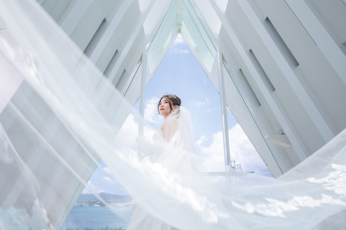 沖縄　古宇利島 空と海の教会 リアルウェディング 1540344　6月30日 12:30式