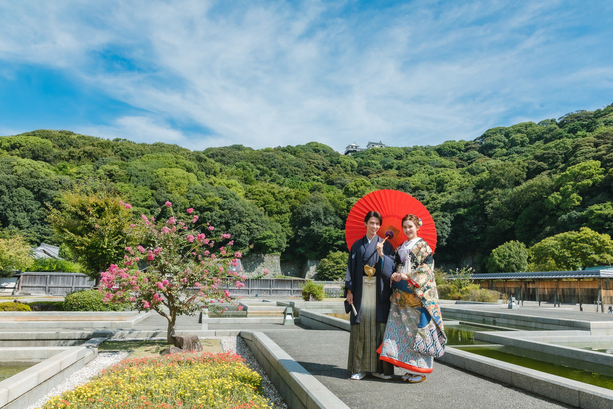フォトスタジオ　フォトスタジオ 店舗　松山フォトスタジオ　二之丸史跡庭園