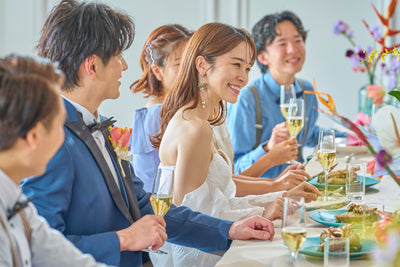挙式後のパーティもお好みのまま。