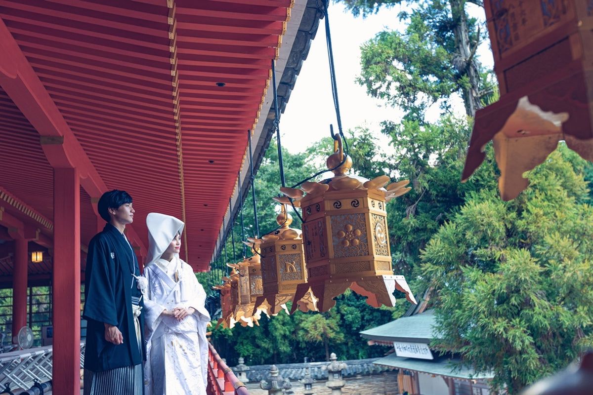 本殿外廊(挙式後撮影)