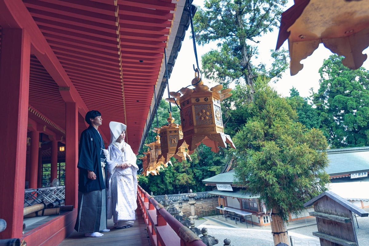 本殿外廊(挙式後撮影)