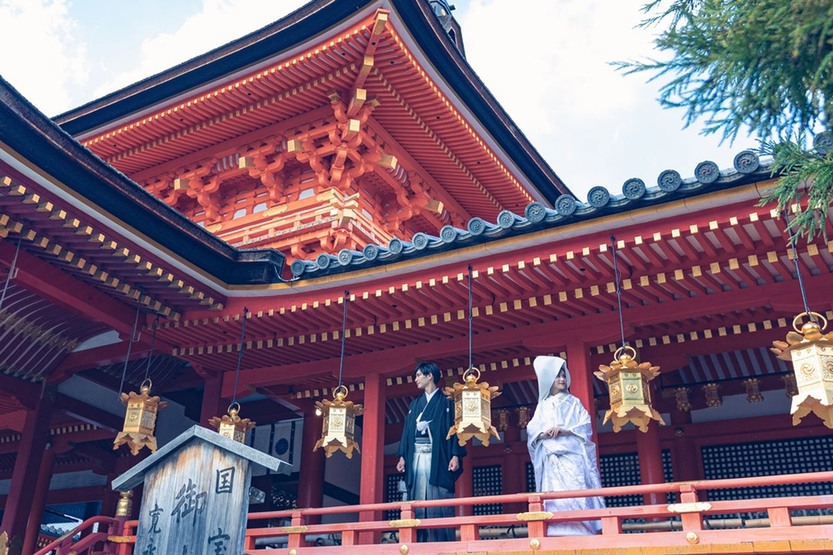 本殿外廊(挙式後撮影)