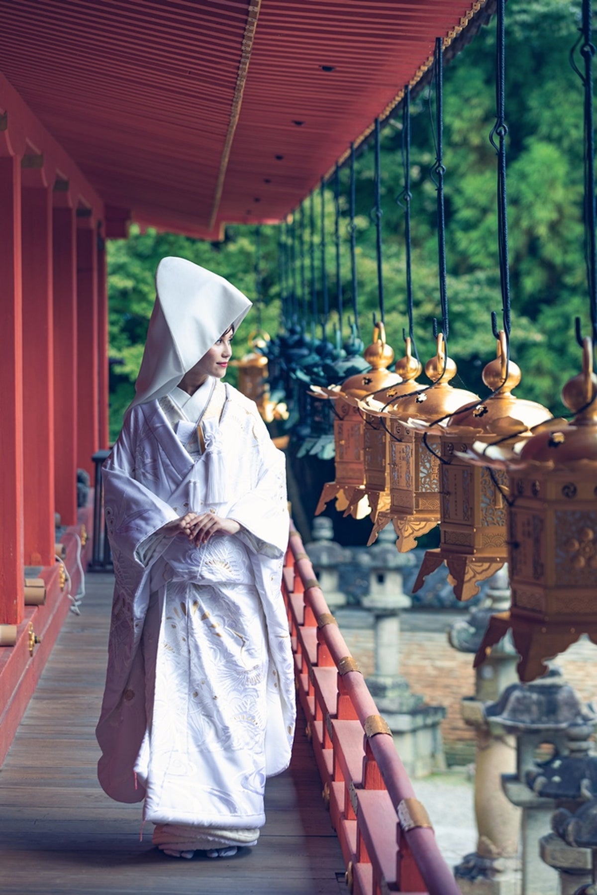 本殿外廊(挙式後撮影)