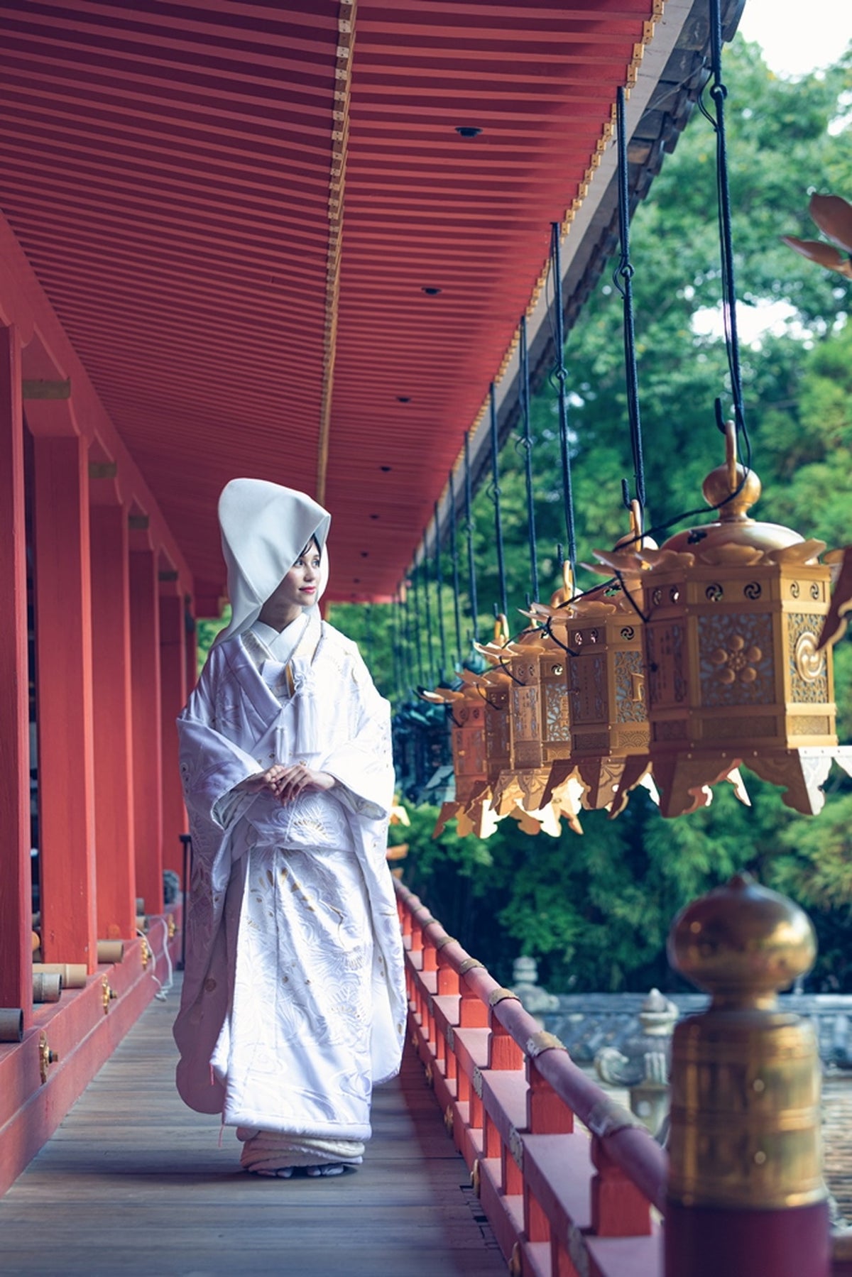 本殿外廊(挙式後撮影)