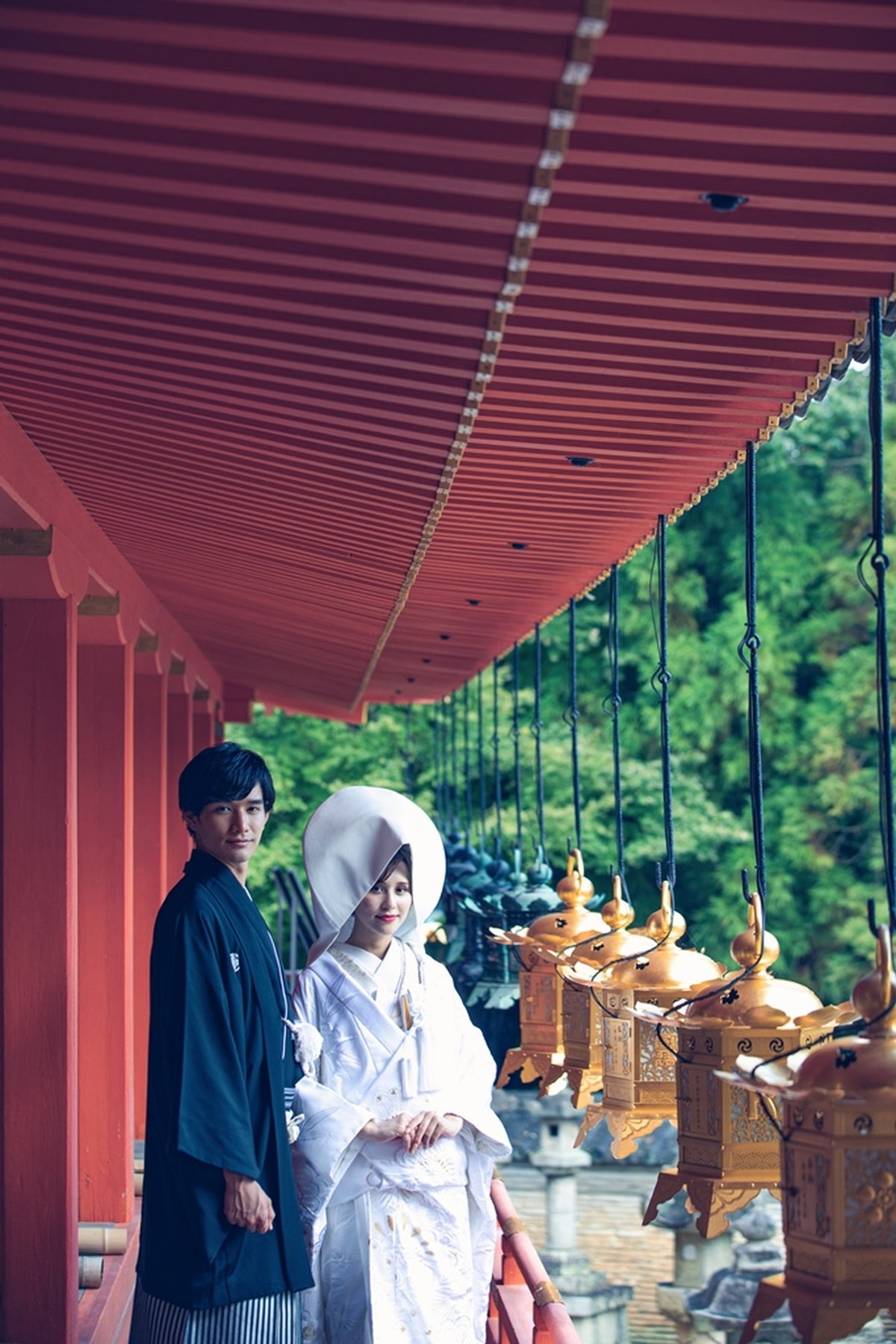 本殿外廊(挙式後撮影)