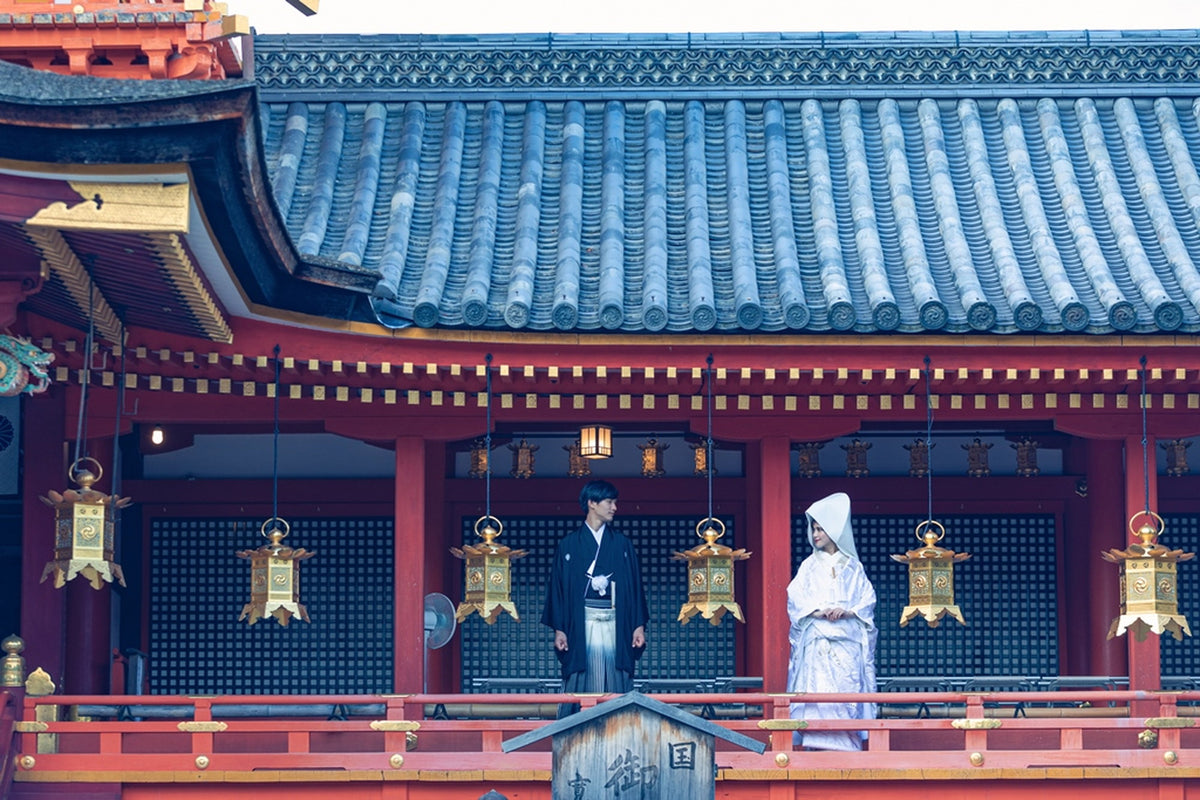 本殿外廊(挙式後撮影)