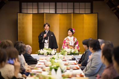 会場内 雪の間　高砂にて