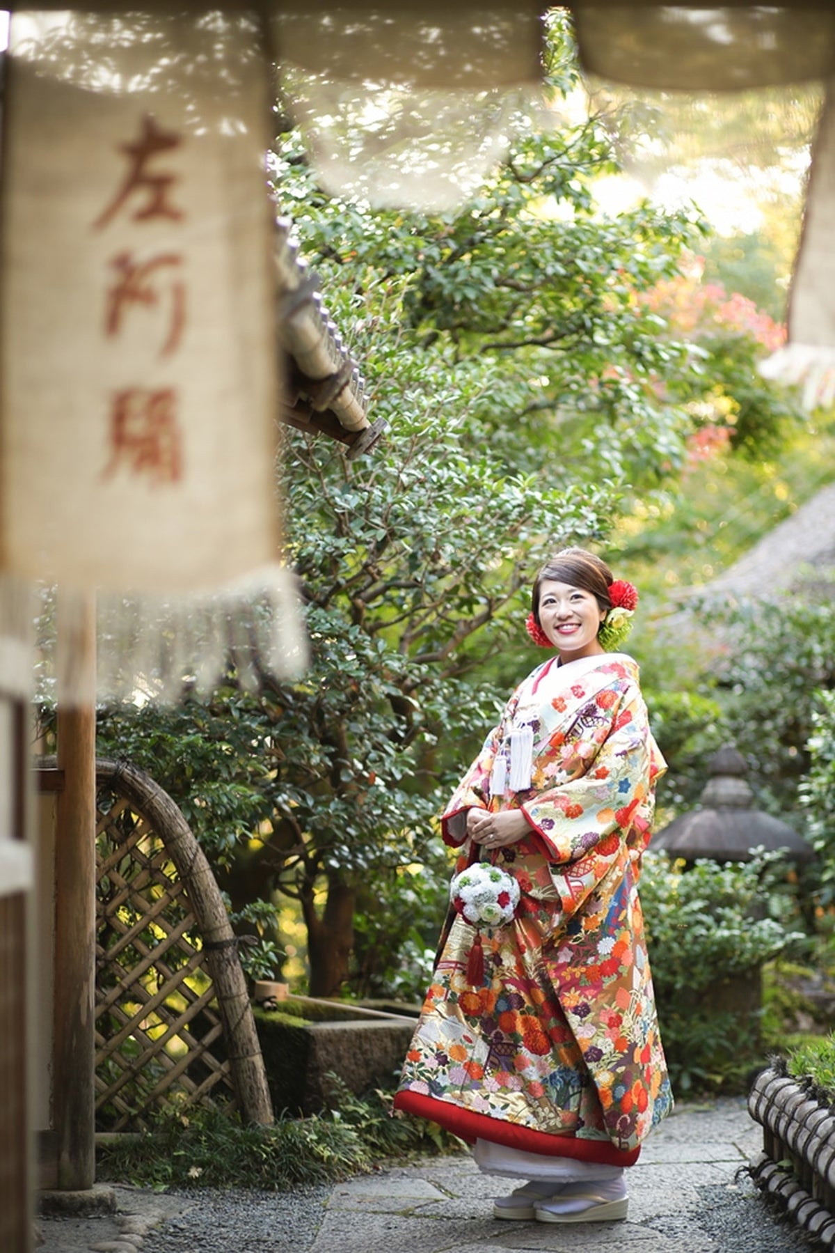 お控室もあり祝宴前に掛替も