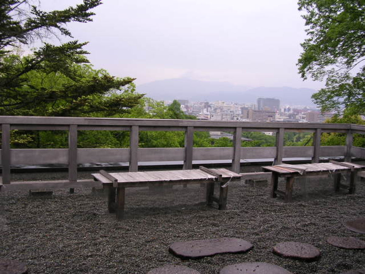 桃山の庭からの風景