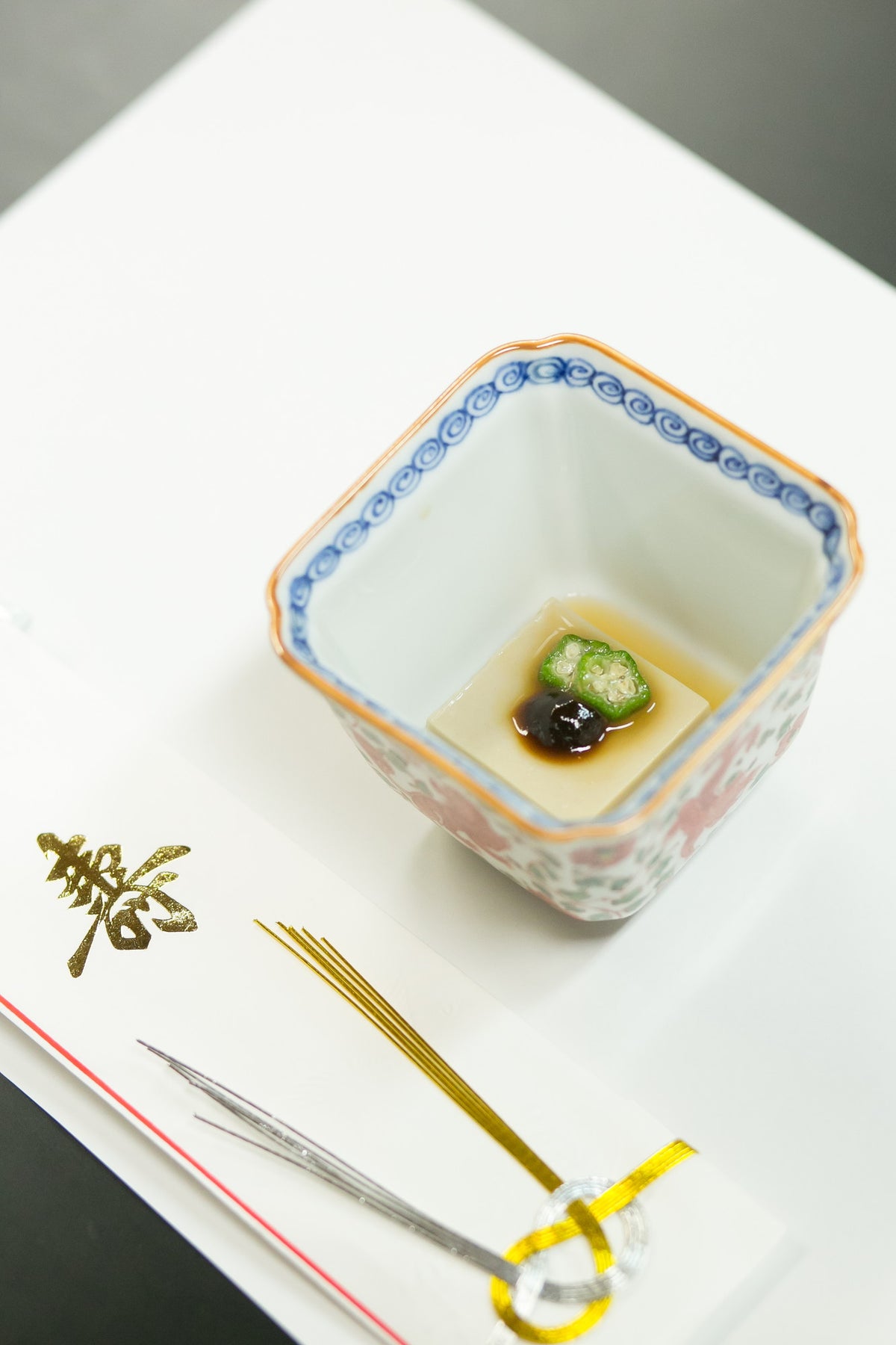 お料理イメージ\A.Bコース 祝肴(胡麻豆腐)