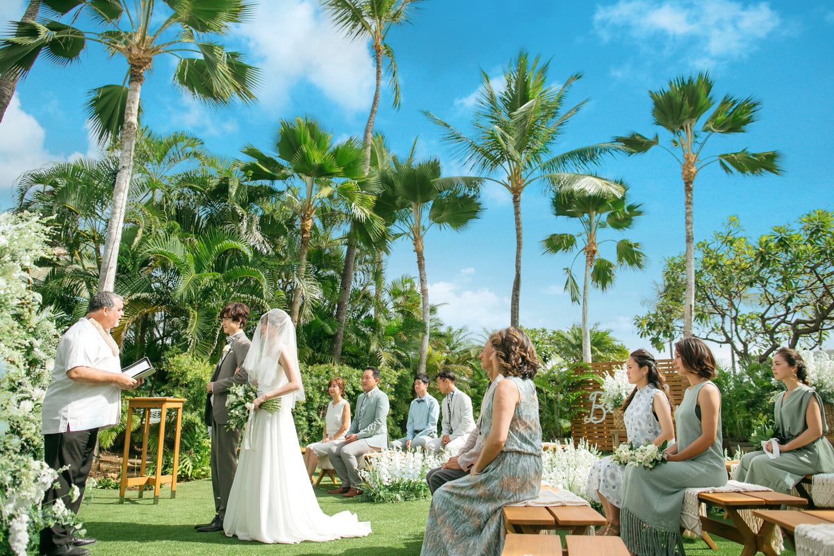 ハワイの青空の元、風が心地よく吹きぬけます