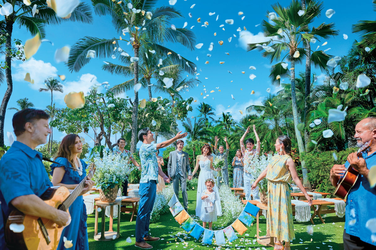 ハワイアンミュージックでプライベートガーデンがより一層非日常的な空間に!