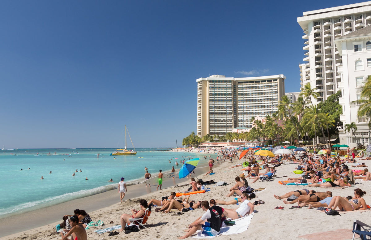 ワイキキビーチと比べるとその差は明らかです