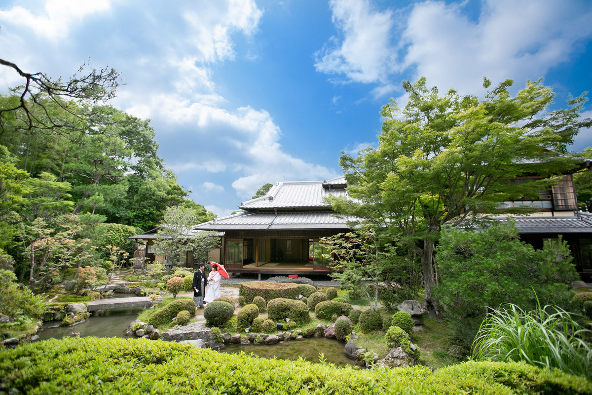 7代目小川治兵衛の手がけた回遊式庭園は圧巻で存分に京都らしさを感じて頂けます。年中緑の絶えない庭園なのも特徴です。