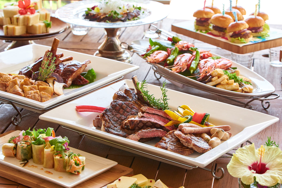 BBQビュッフェメニュー 料理を楽しみながら気兼ねなく盛り上がって頂くことができます。